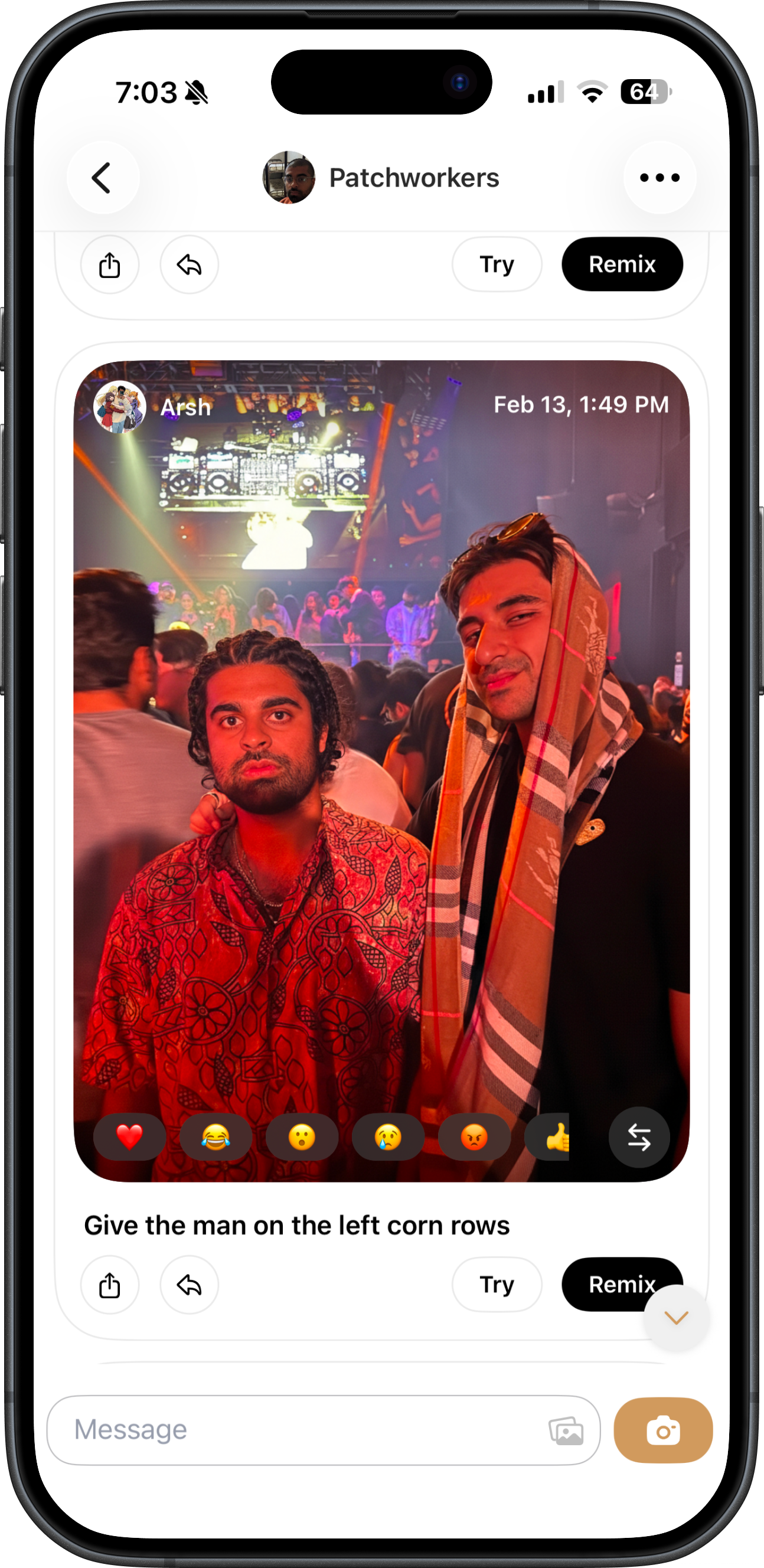 Messaging and social sharing